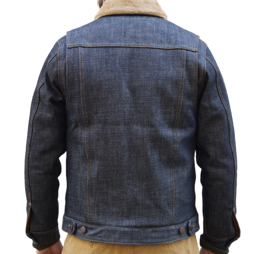 Freenote Denim Shearling Winter Jacket