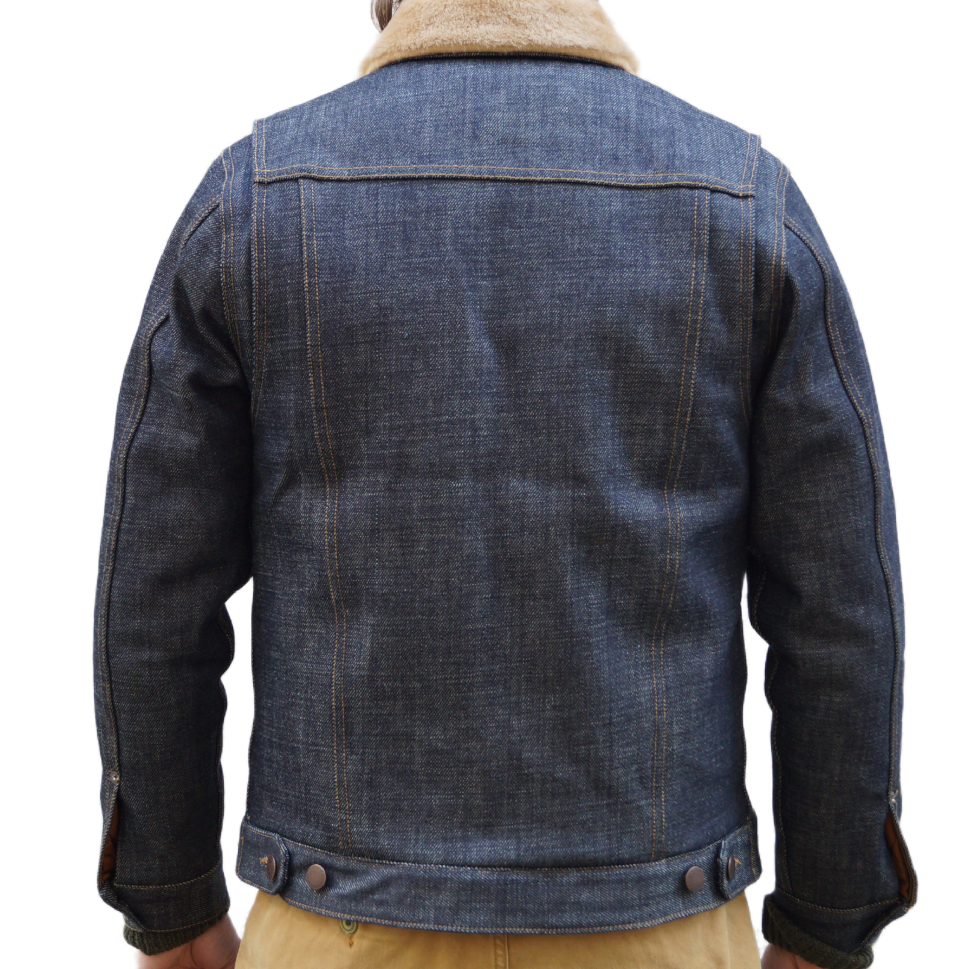 Freenote Denim Shearling Winter Jacket