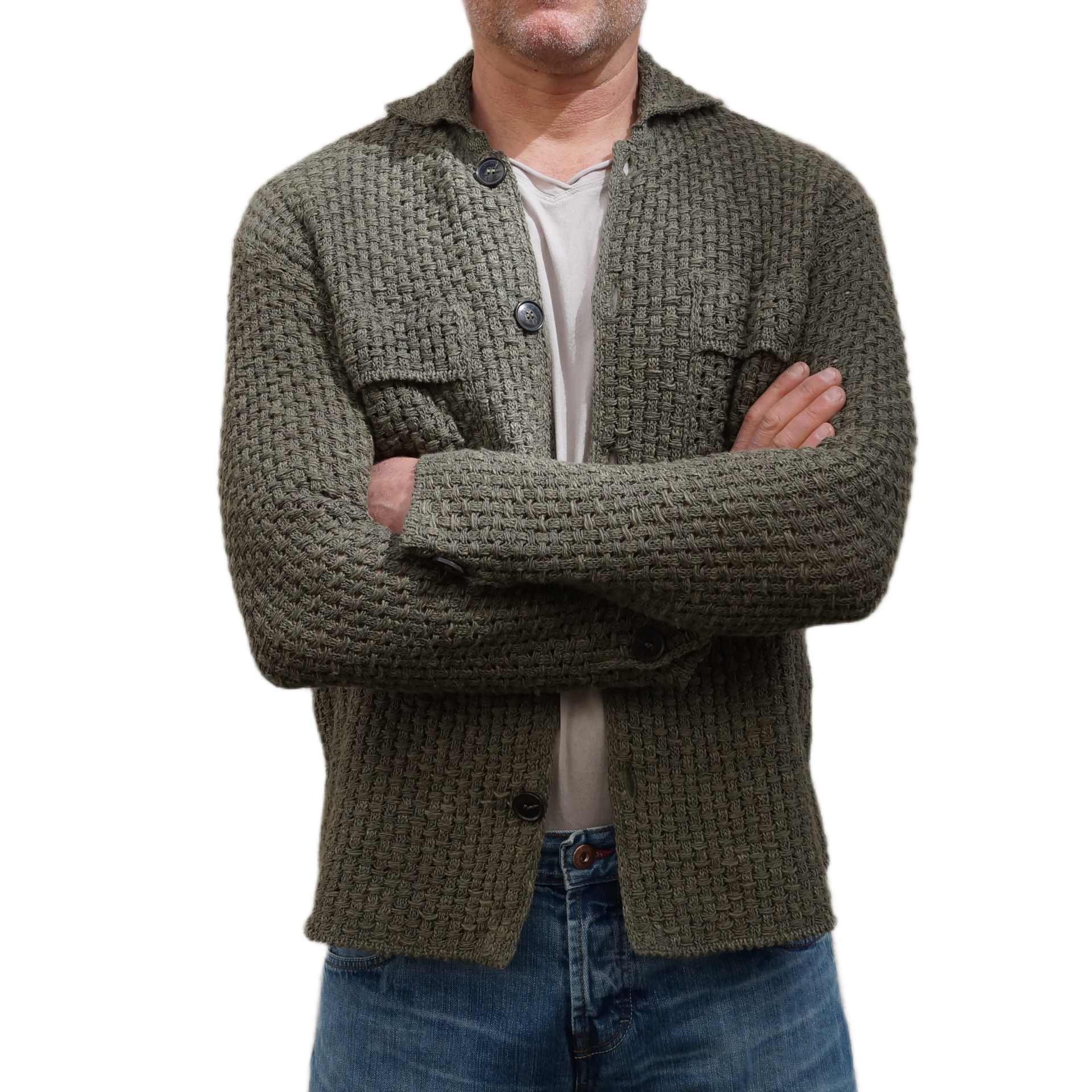 PHIL PETTER STRICKJACKE GRUEN