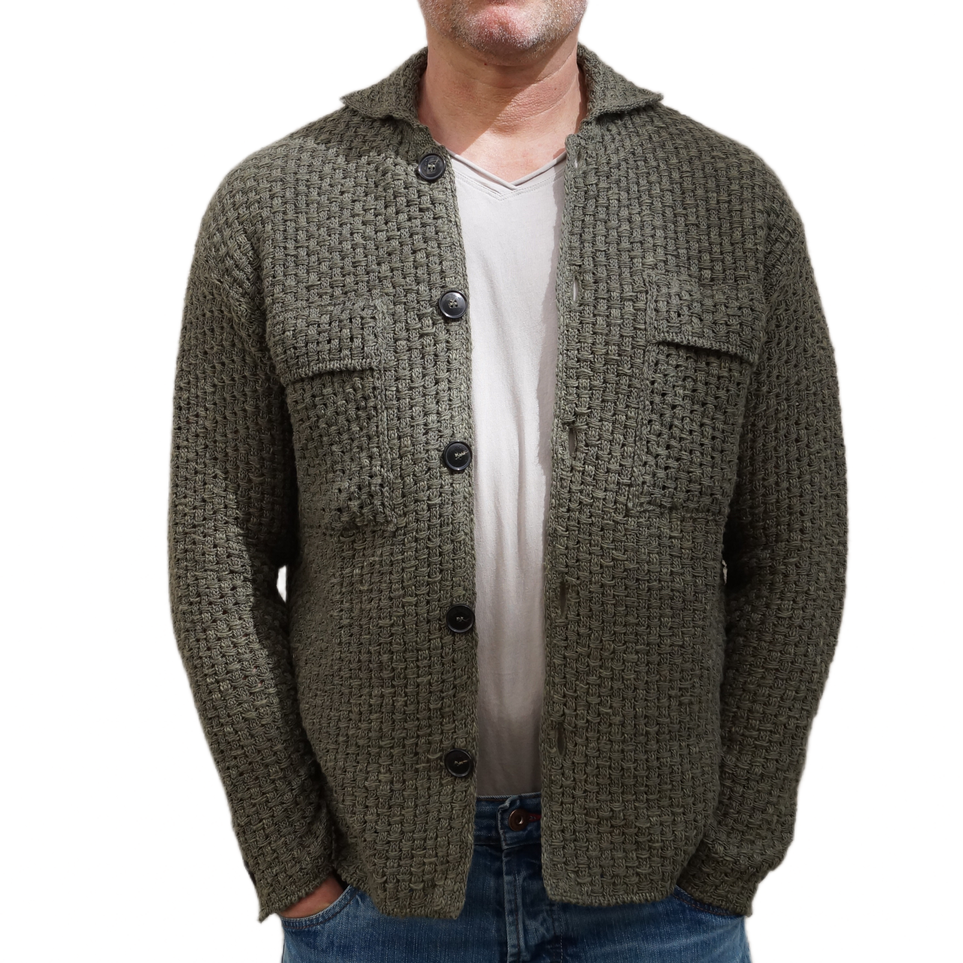 PHIL PETTER STRICKJACKE GRUEN